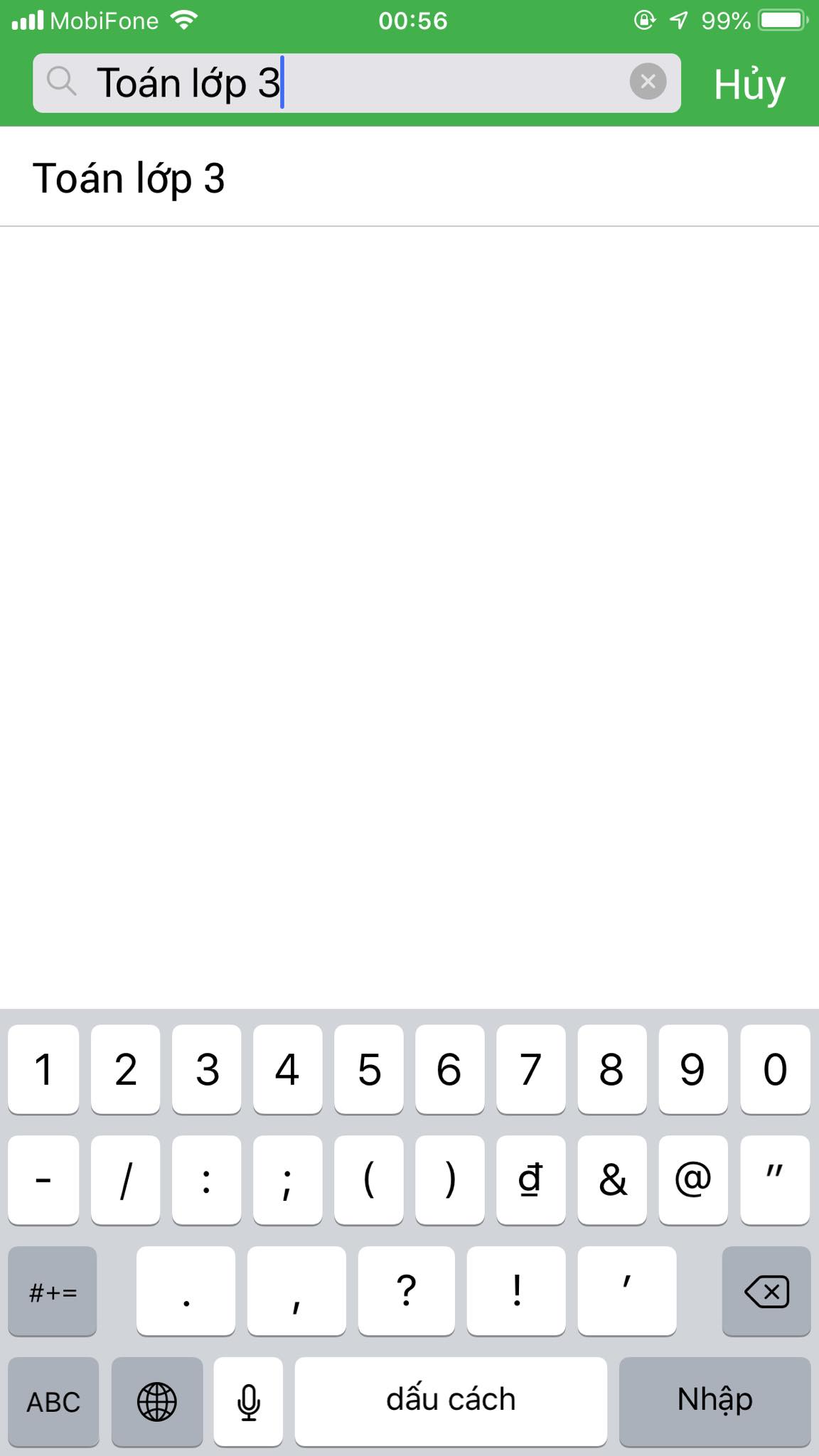 App Daykemtainha.vn Toán lớp 3